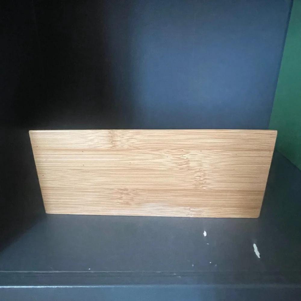 Small wooden office pencil holder